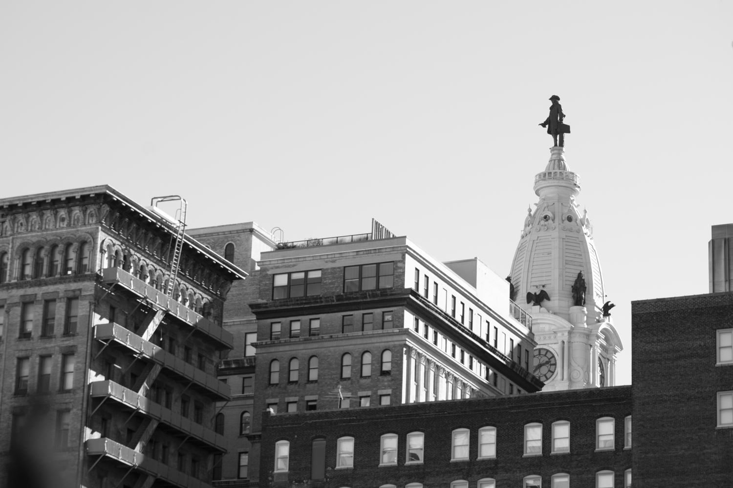 Philadelphia city hall, shot from a few blocks away