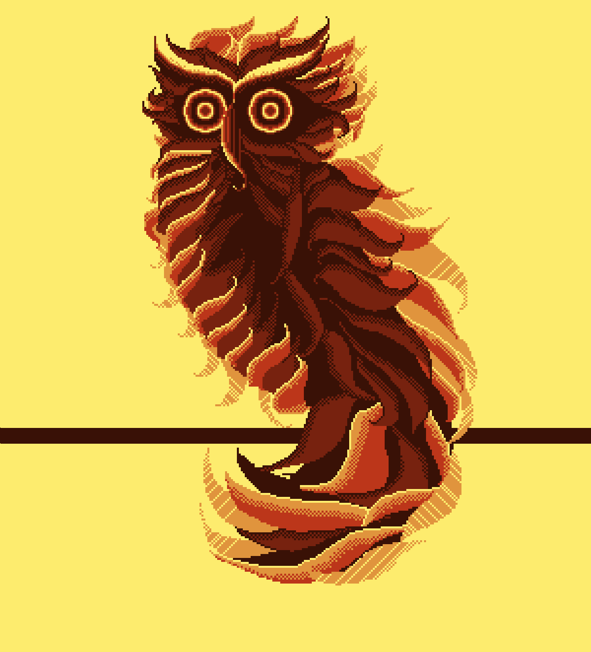 a scary owl