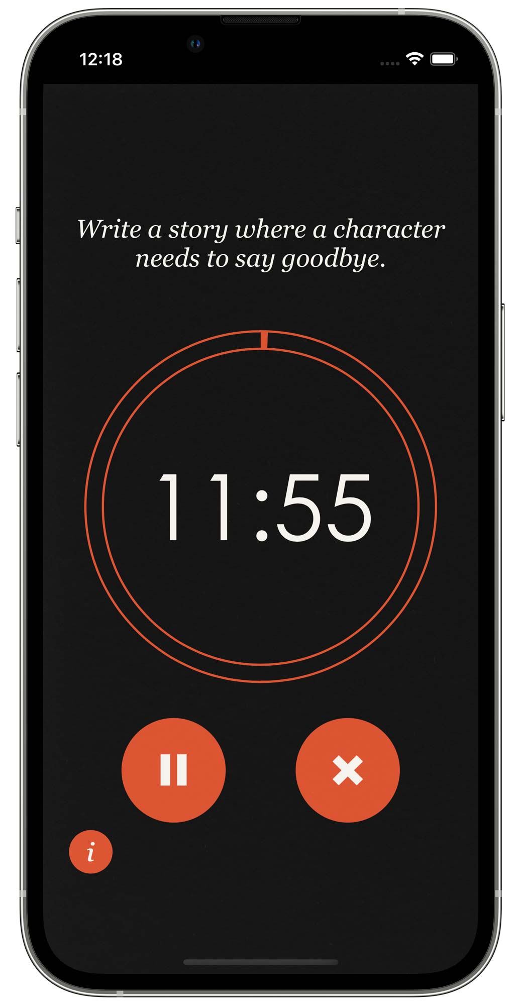 a high-fidelity version of the timer app