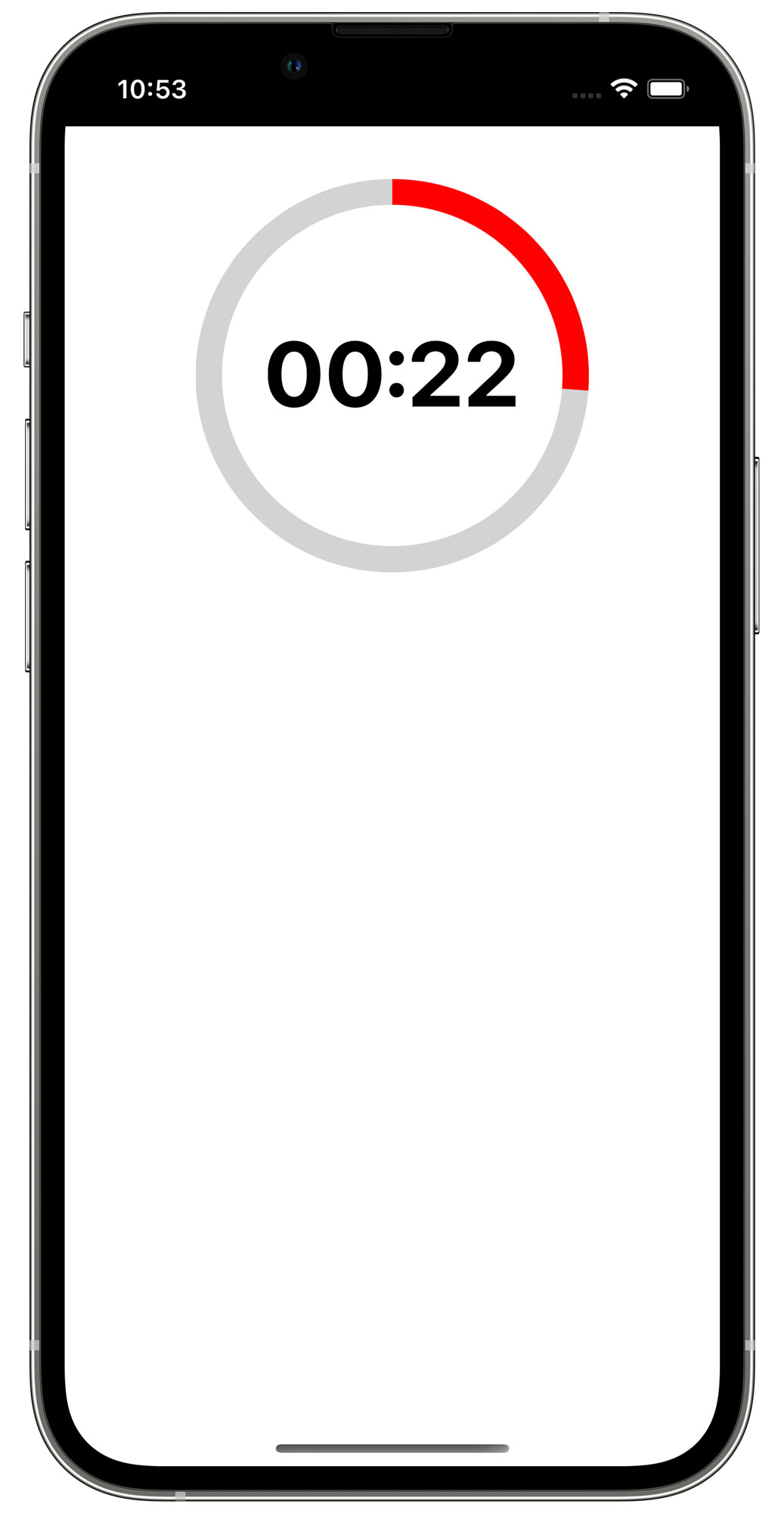 a simple webpage with a countdown timer