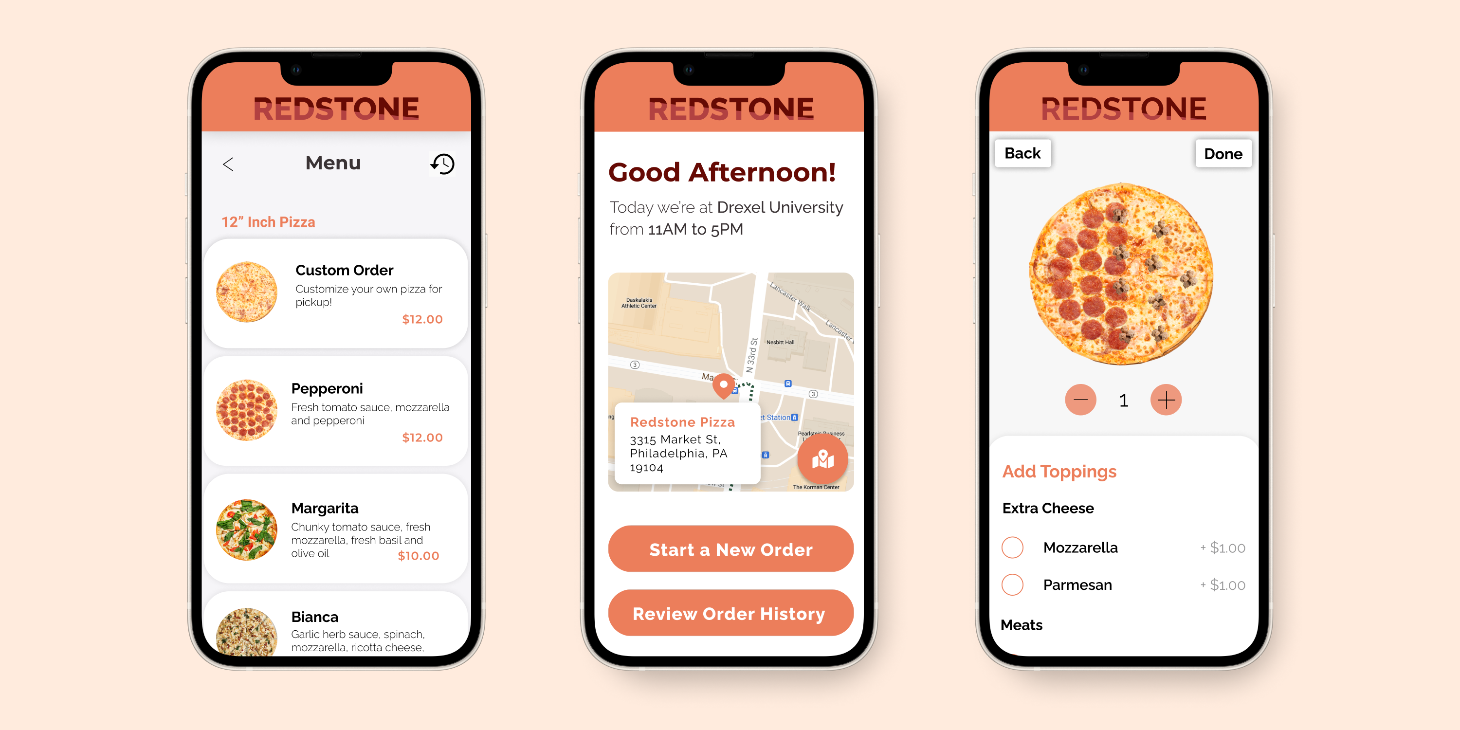 hero image showcasing high-fidelity wireframes of the food truck app